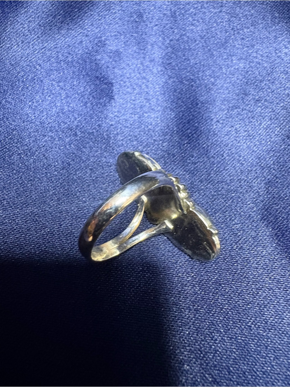 Ring Genuine Double Moonstone 925 Sterling Silver Bright Blue Flash - Picture 5 of 7